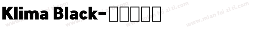 Klima Black字体转换